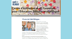 Desktop Screenshot of cafebilingue.com